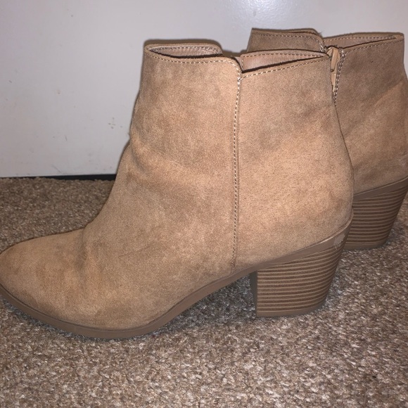 JustFab Shoes - Just fab tan booties